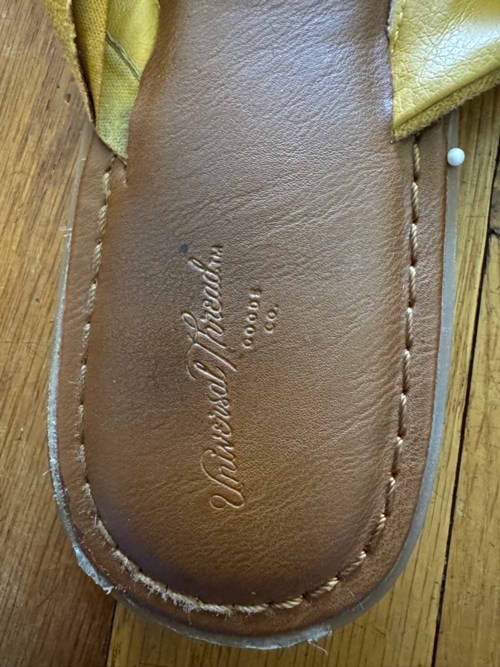 Women’s Yellow Ruffle Slide Sandals - Picture 4 of 5